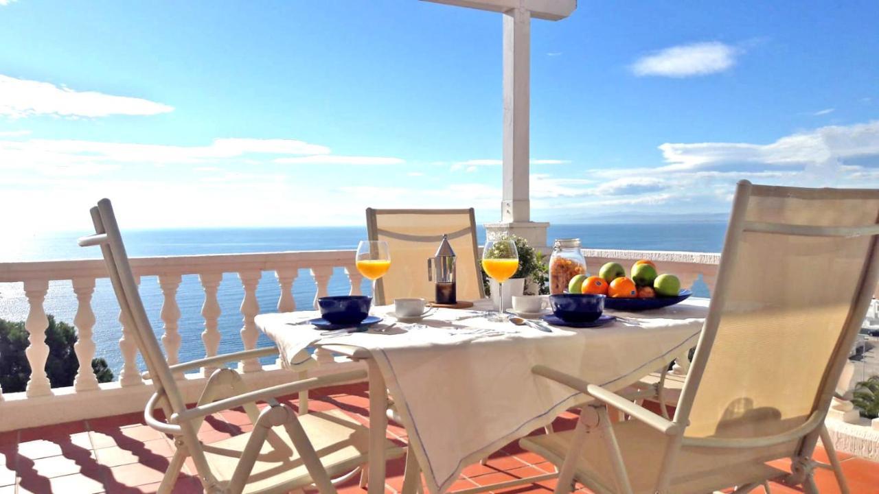 Amazing Seaview Apartment With Terrace & Parking - Casa Artevida Росас Экстерьер фото